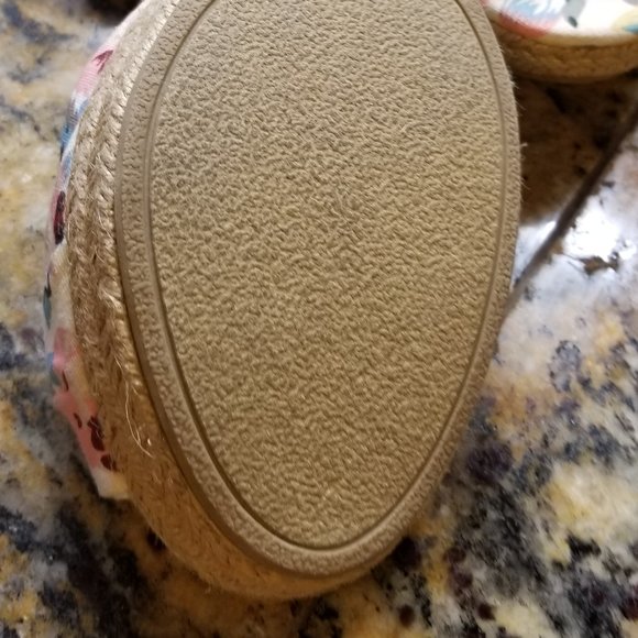 NWT FLORAL PLATFORM ESPERDRILLES SIZE 9.5 - Picture 4 of 9